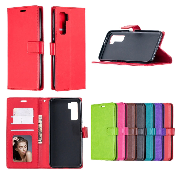 For Huawei P40 Lite 5G Crazy Horse Texture Horizontal Flip Leather Case with Holder & Card Slots & Wallet & Photo Frame