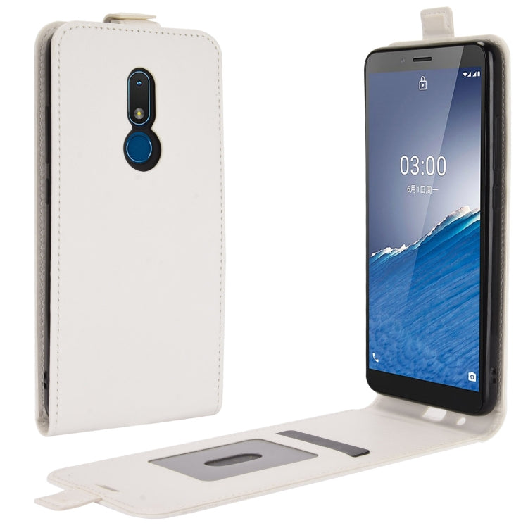 For Nokia C3 R64 Texture Single Vertical Flip Leather Protective Case with Card Slots & Photo Frame