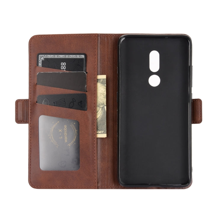 For Nokia C3 Dual-side Magnetic Buckle Horizontal Flip Leather Case with Holder & Card Slots & Wallet