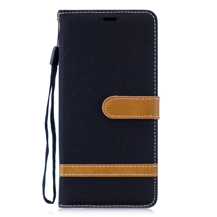 Color Matching Denim Texture Leather Case for Huawei P30 Pro, with Holder & Card Slots & Wallet & Lanyard