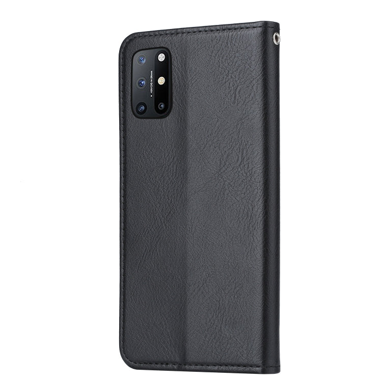 For OnePlus 8T Knead Skin Texture Horizontal Flip Leather Case with Photo Frame & Holder & Card Slots & Wallet