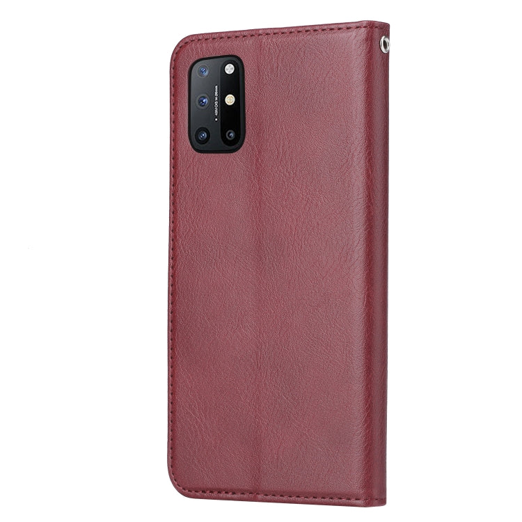 For OnePlus 8T Knead Skin Texture Horizontal Flip Leather Case with Photo Frame & Holder & Card Slots & Wallet