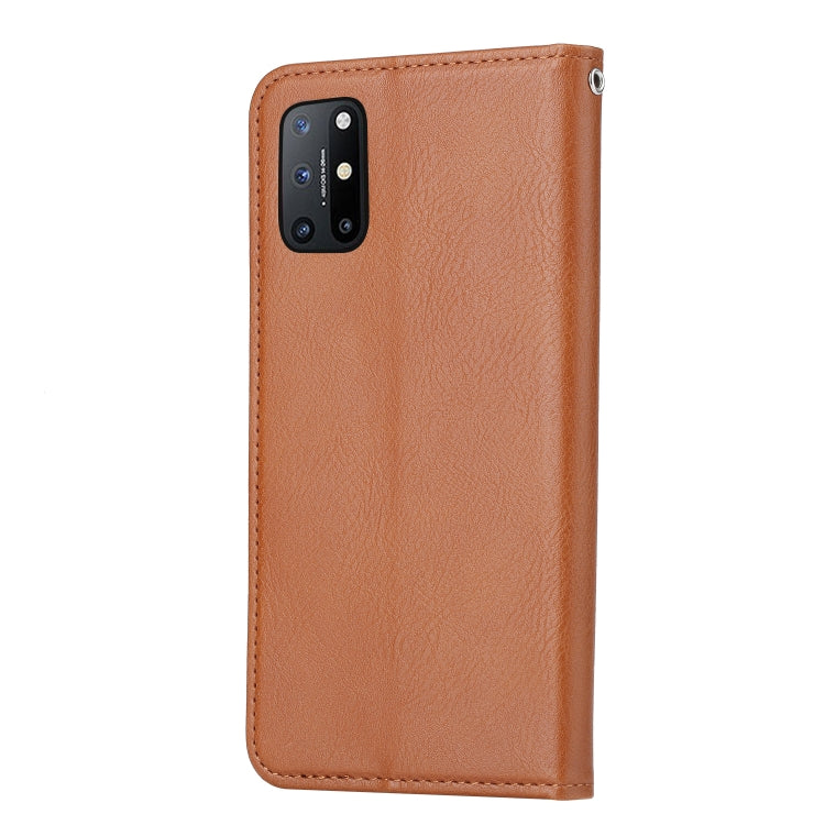 For OnePlus 8T Knead Skin Texture Horizontal Flip Leather Case with Photo Frame & Holder & Card Slots & Wallet