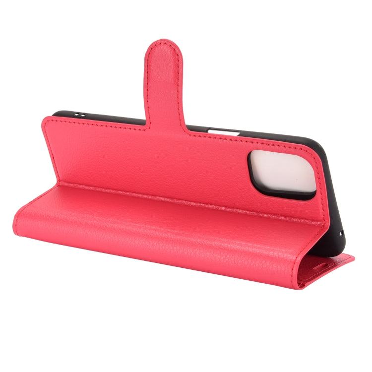 For LG K42 Litchi Texture Horizontal Flip Protective Case with Holder & Card Slots & Wallet