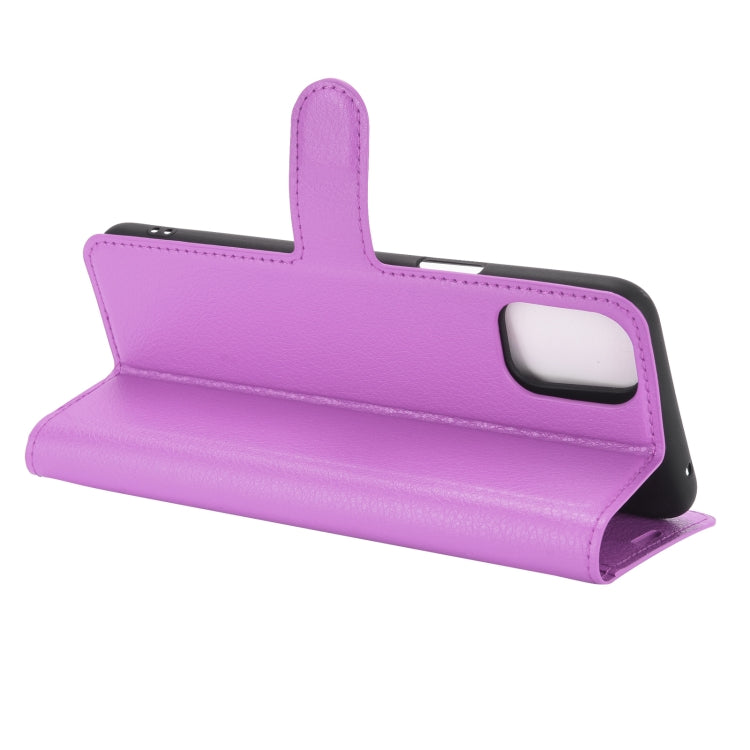 For LG K42 Litchi Texture Horizontal Flip Protective Case with Holder & Card Slots & Wallet