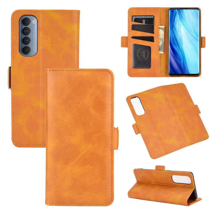 For OPPO Reno4 Pro 4G Dual-side Magnetic Buckle Horizontal Flip Leather Case with Holder & Card Slots & Wallet