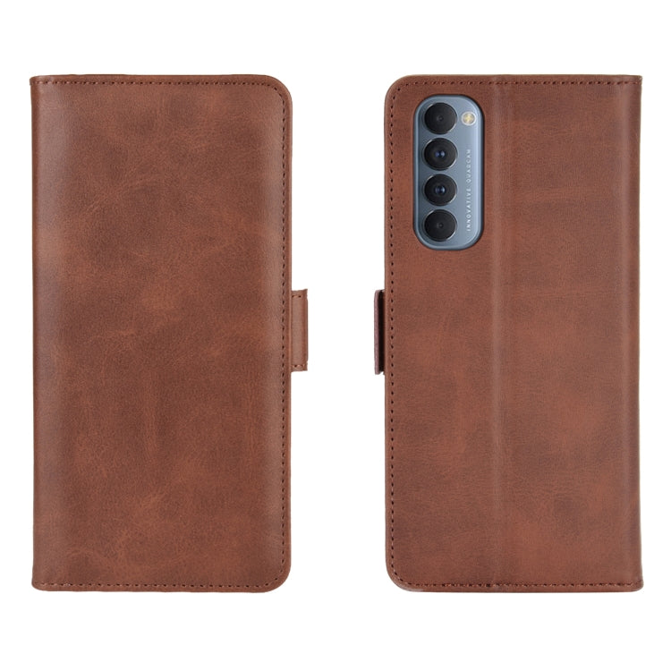 For OPPO Reno4 Pro 4G Dual-side Magnetic Buckle Horizontal Flip Leather Case with Holder & Card Slots & Wallet