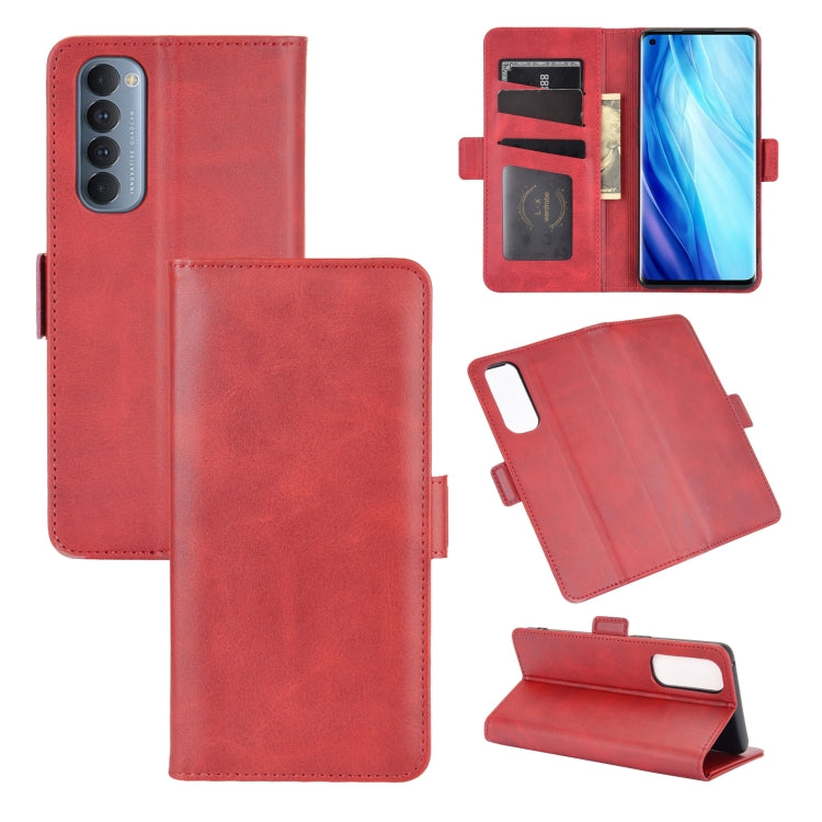 For OPPO Reno4 Pro 4G Dual-side Magnetic Buckle Horizontal Flip Leather Case with Holder & Card Slots & Wallet