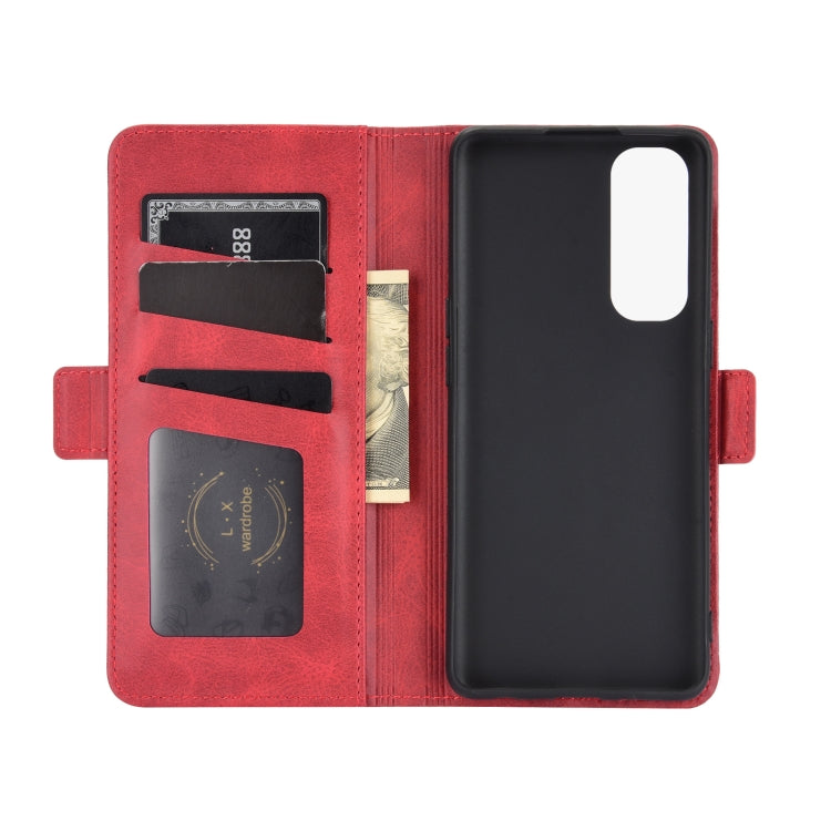 For OPPO Reno4 Pro 4G Dual-side Magnetic Buckle Horizontal Flip Leather Case with Holder & Card Slots & Wallet