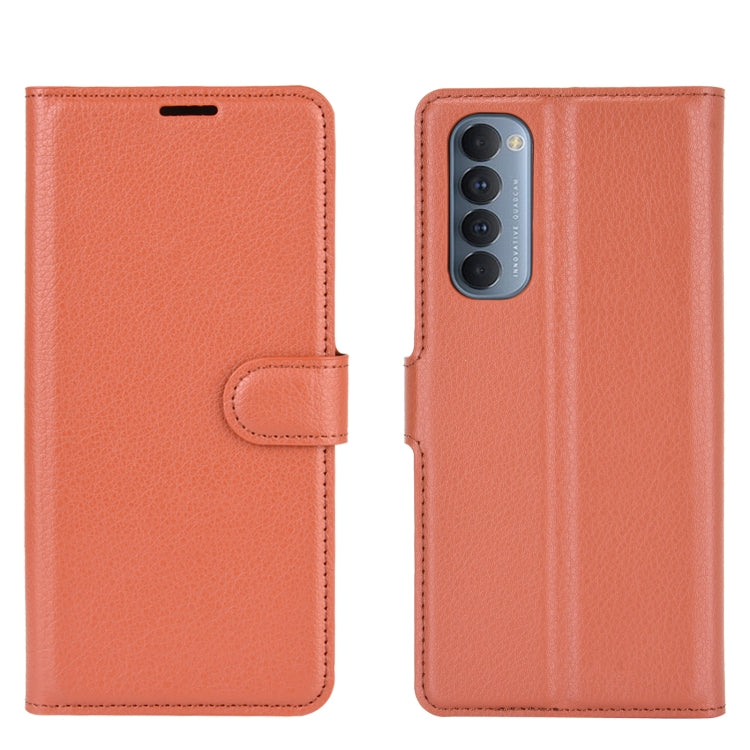 For OPPO Reno4 Pro 4G Litchi Texture Horizontal Flip Protective Case with Holder & Card Slots & Wallet