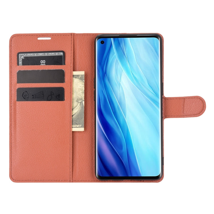 For OPPO Reno4 Pro 4G Litchi Texture Horizontal Flip Protective Case with Holder & Card Slots & Wallet