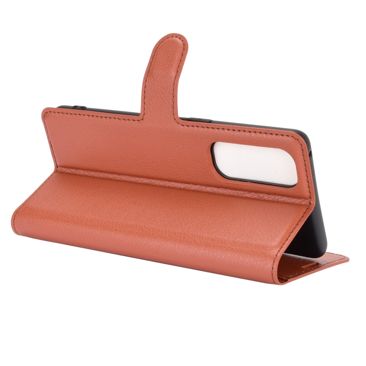 For OPPO Reno4 Pro 4G Litchi Texture Horizontal Flip Protective Case with Holder & Card Slots & Wallet