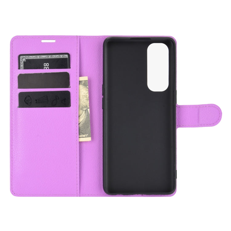 For OPPO Reno4 Pro 4G Litchi Texture Horizontal Flip Protective Case with Holder & Card Slots & Wallet