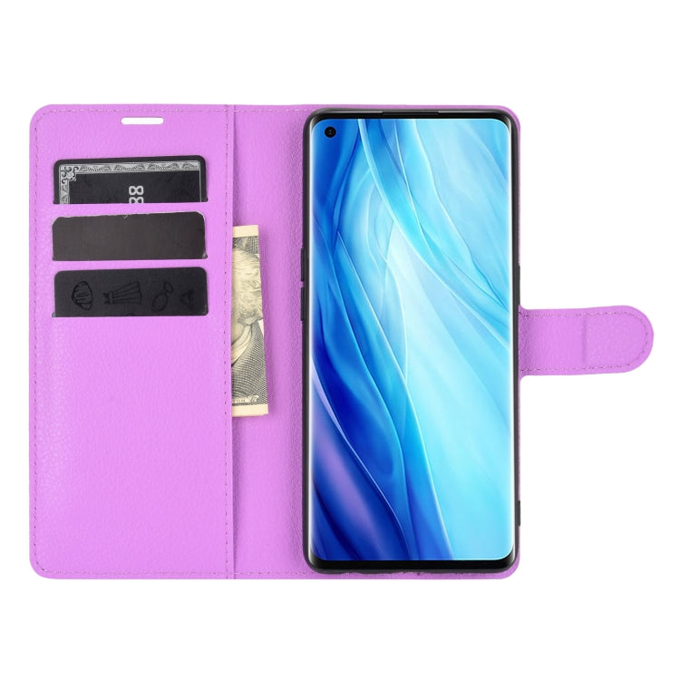 For OPPO Reno4 Pro 4G Litchi Texture Horizontal Flip Protective Case with Holder & Card Slots & Wallet