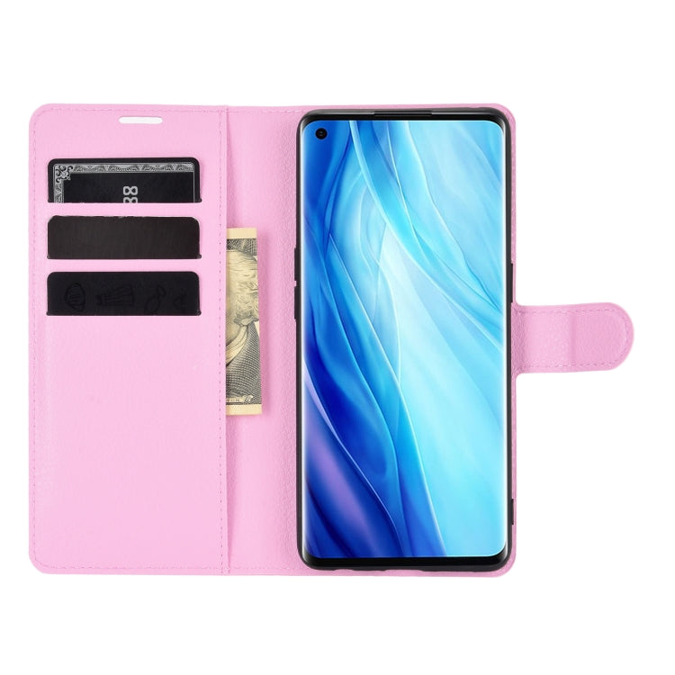 For OPPO Reno4 Pro 4G Litchi Texture Horizontal Flip Protective Case with Holder & Card Slots & Wallet
