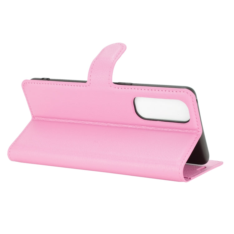 For OPPO Reno4 Pro 4G Litchi Texture Horizontal Flip Protective Case with Holder & Card Slots & Wallet