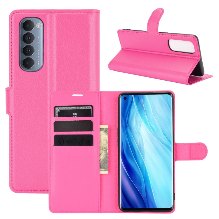 For OPPO Reno4 Pro 4G Litchi Texture Horizontal Flip Protective Case with Holder & Card Slots & Wallet