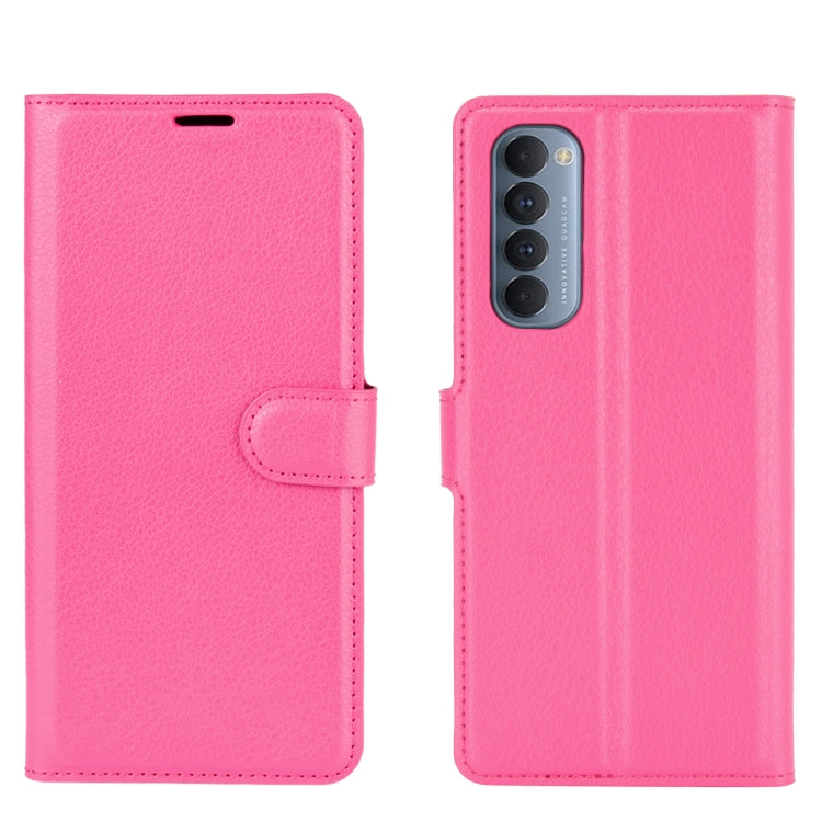 For OPPO Reno4 Pro 4G Litchi Texture Horizontal Flip Protective Case with Holder & Card Slots & Wallet