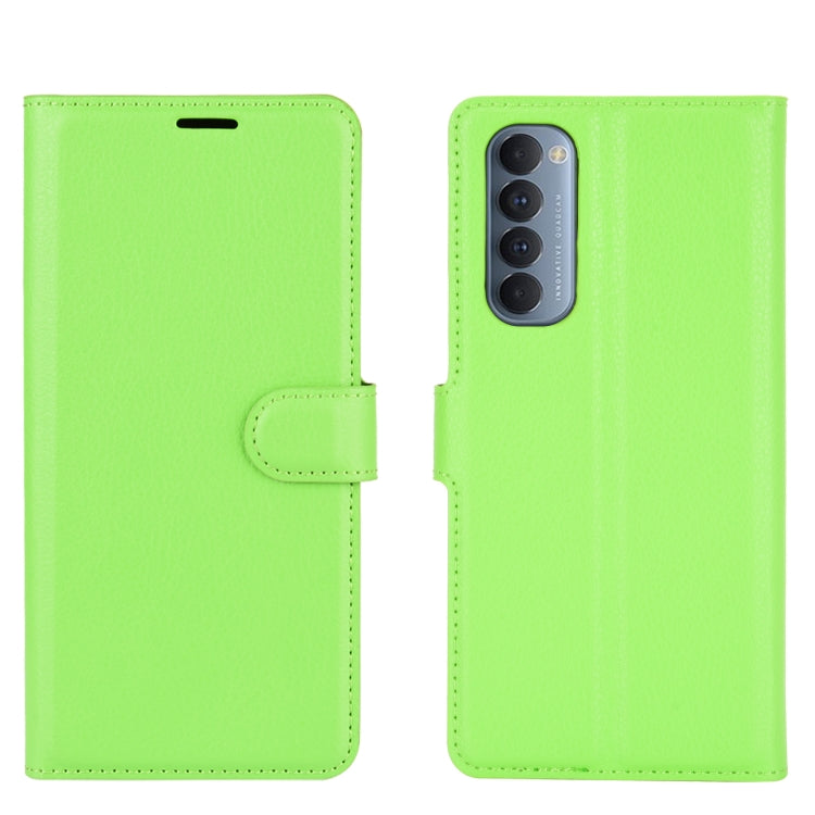 For OPPO Reno4 Pro 4G Litchi Texture Horizontal Flip Protective Case with Holder & Card Slots & Wallet