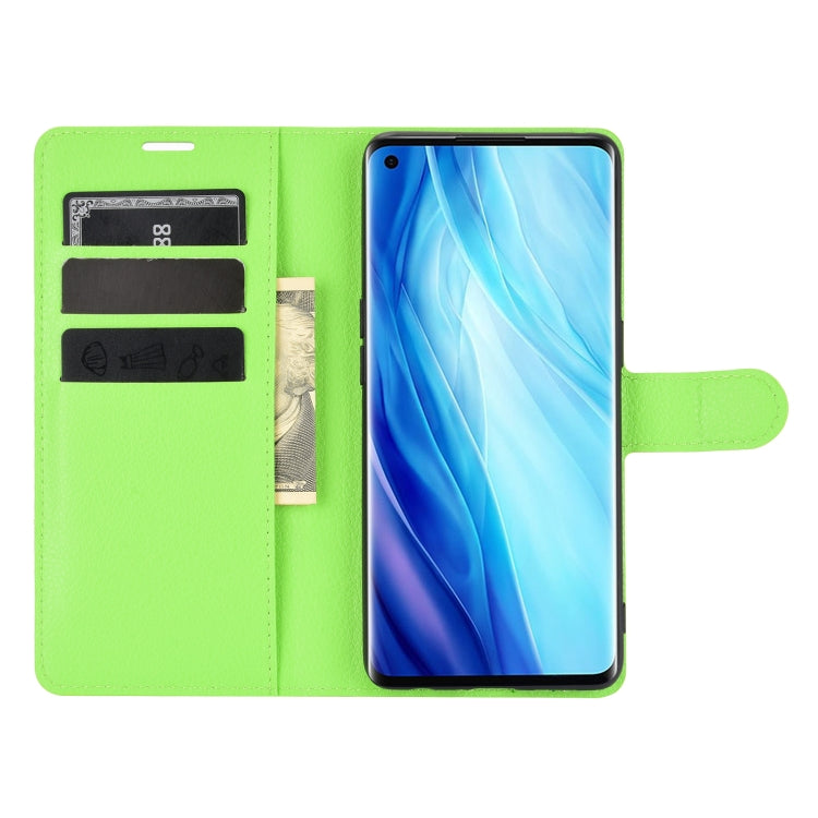 For OPPO Reno4 Pro 4G Litchi Texture Horizontal Flip Protective Case with Holder & Card Slots & Wallet