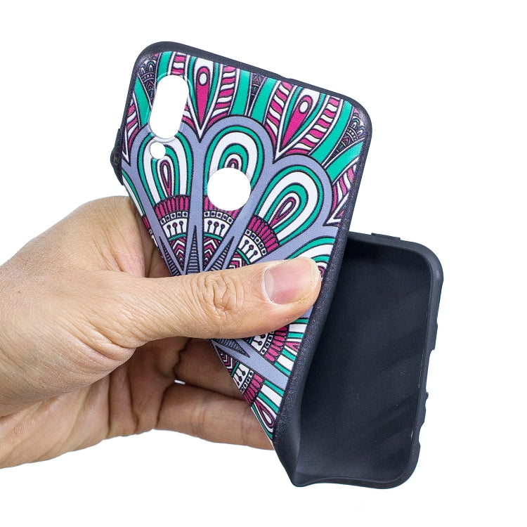Embossment Patterned TPU Soft Case for Huawei Honor 10 Lite / P Smart 2019