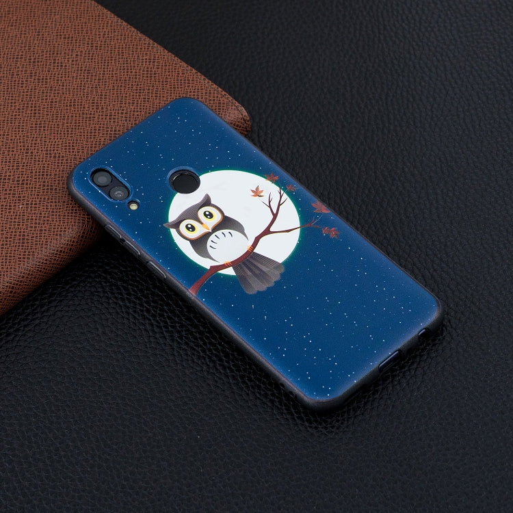 Embossment Patterned TPU Soft Case for Huawei Honor 10 Lite / P Smart 2019