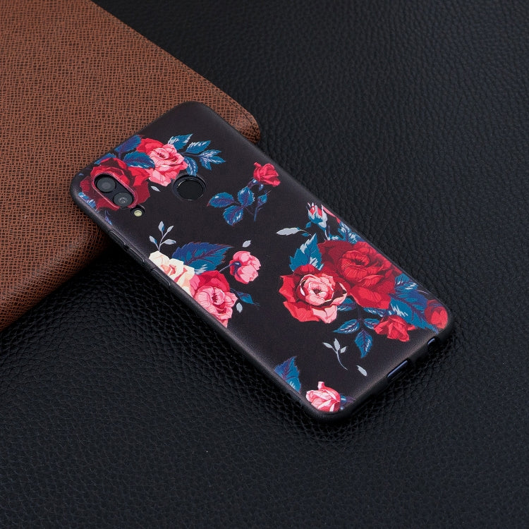 Embossment Patterned TPU Soft Case for Huawei Honor 10 Lite / P Smart 2019