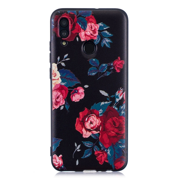 Embossment Patterned TPU Soft Case for Huawei Honor 10 Lite / P Smart 2019