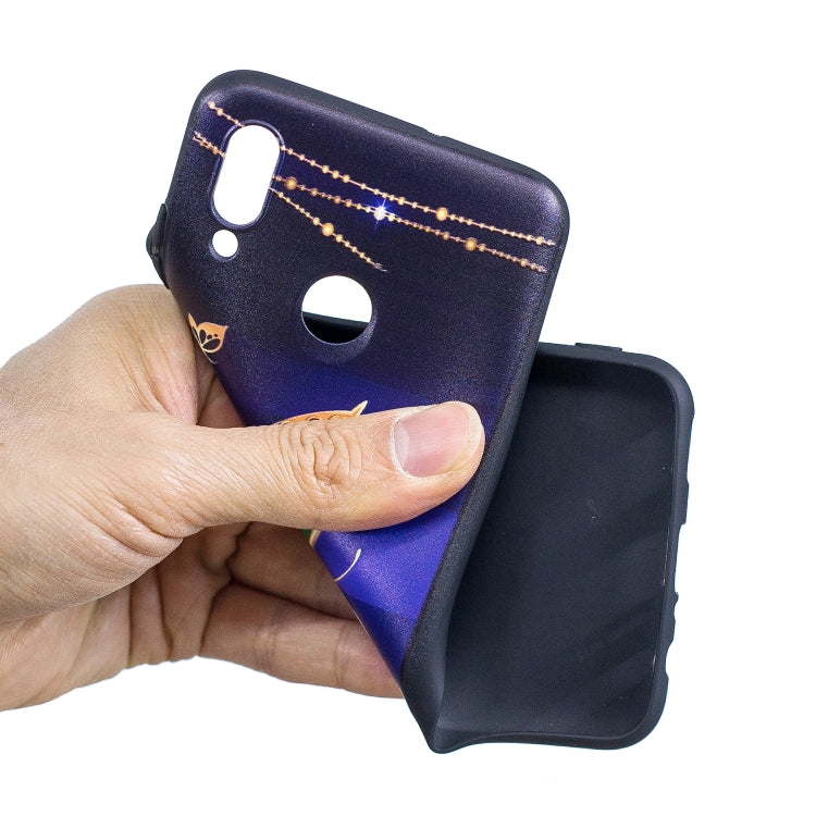 Embossment Patterned TPU Soft Case for Huawei Honor 10 Lite / P Smart 2019