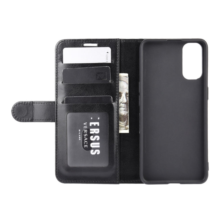 For OPPO Reno4 4G R64 Texture Single Horizontal Flip Protective Case with Holder & Card Slots & Wallet& Photo Frame