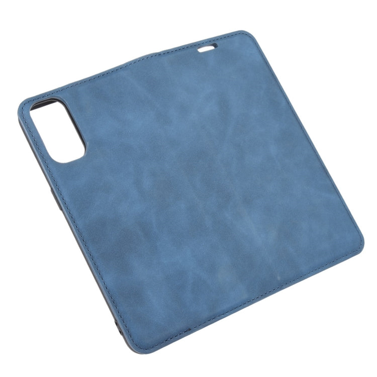 For OPPO Reno4 4G Retro-skin Business Magnetic Suction Leather Case with Holder & Card Slots & Wallet