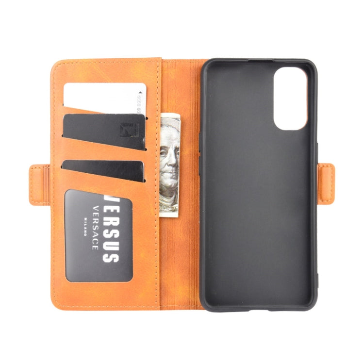 For OPPO Reno4 4G Dual-side Magnetic Buckle Horizontal Flip Leather Case with Holder & Card Slots & Wallet