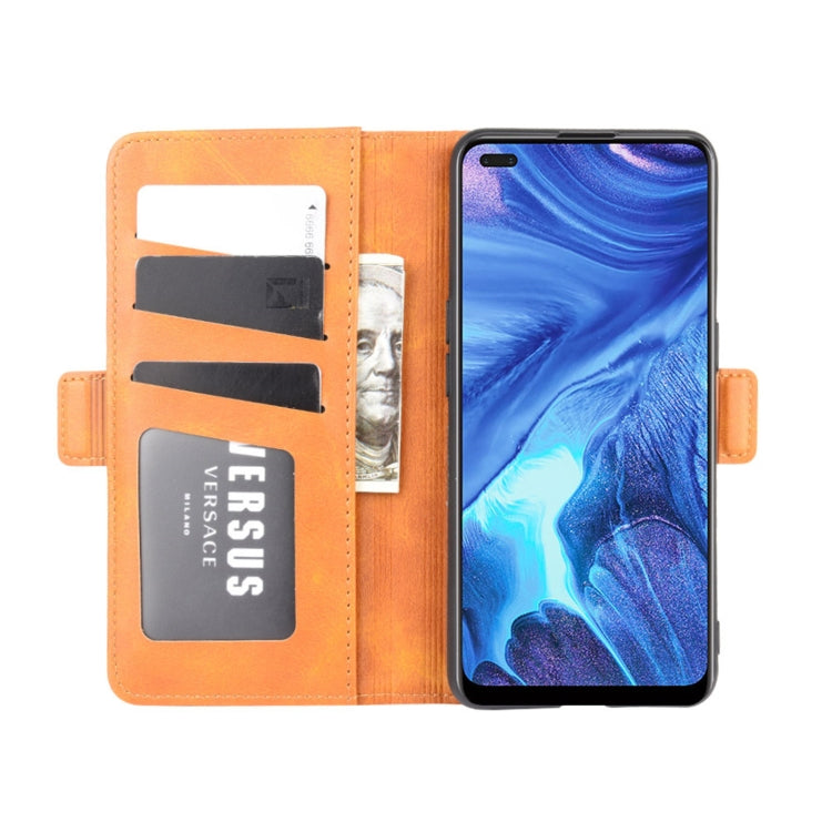 For OPPO Reno4 4G Dual-side Magnetic Buckle Horizontal Flip Leather Case with Holder & Card Slots & Wallet