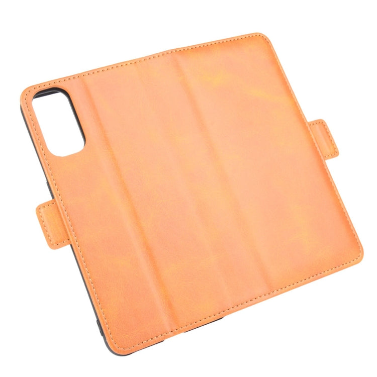 For OPPO Reno4 4G Dual-side Magnetic Buckle Horizontal Flip Leather Case with Holder & Card Slots & Wallet