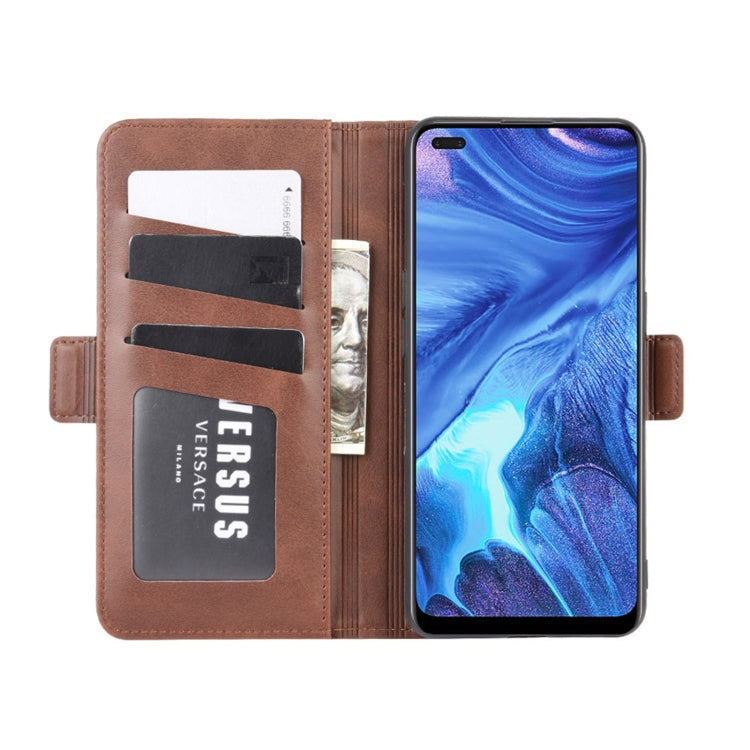 For OPPO Reno4 4G Dual-side Magnetic Buckle Horizontal Flip Leather Case with Holder & Card Slots & Wallet