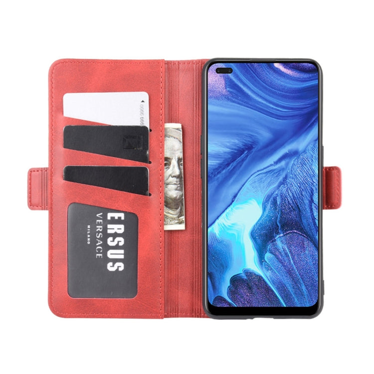 For OPPO Reno4 4G Dual-side Magnetic Buckle Horizontal Flip Leather Case with Holder & Card Slots & Wallet