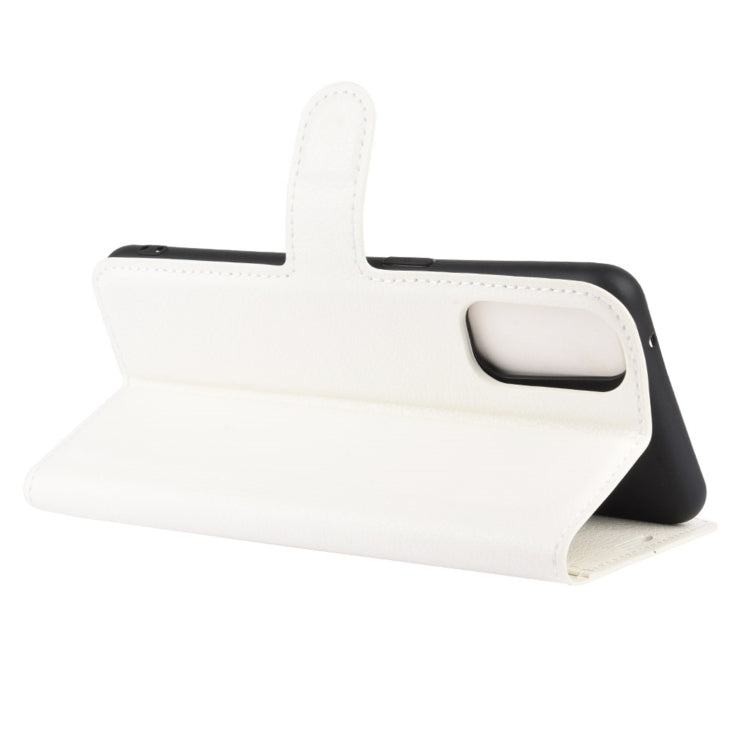 For OPPO Reno4 4G Litchi Texture Horizontal Flip Protective Case with Holder & Card Slots & Wallet