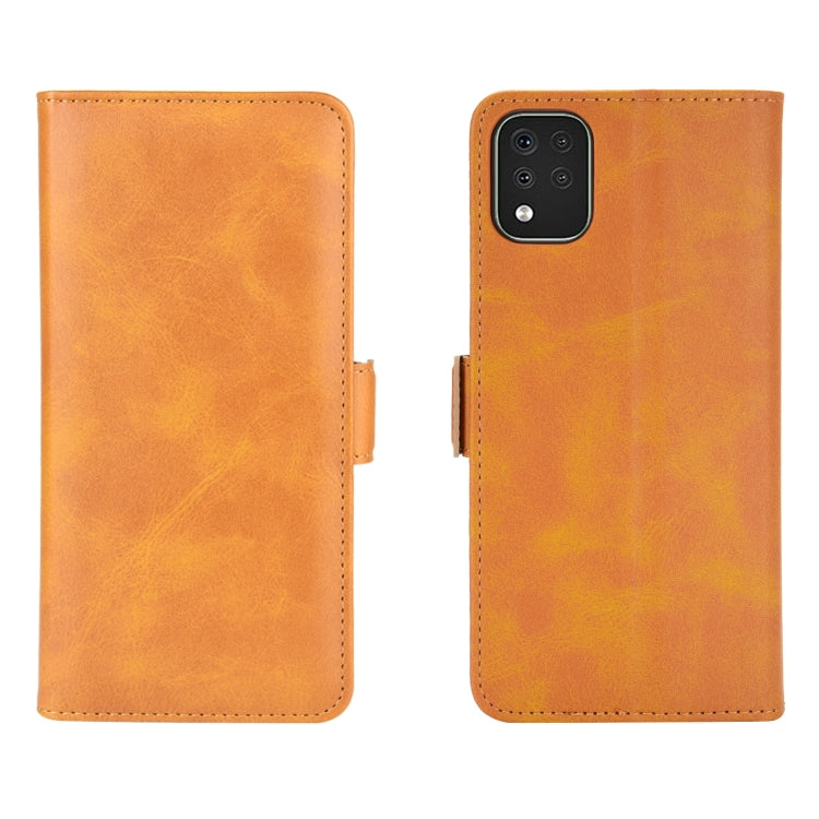 For LG K42 Dual-side Magnetic Buckle Horizontal Flip Leather Case with Holder & Card Slots & Wallet