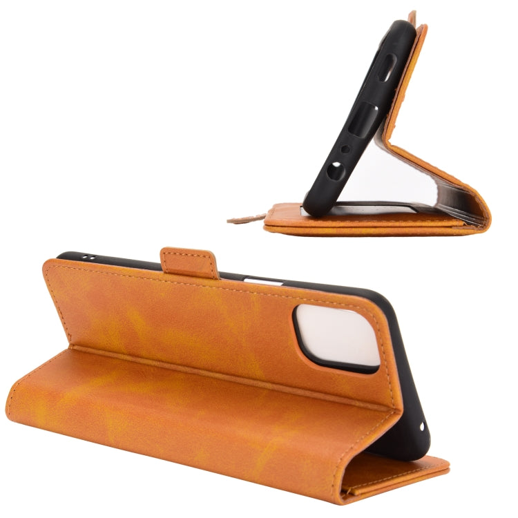 For LG K42 Dual-side Magnetic Buckle Horizontal Flip Leather Case with Holder & Card Slots & Wallet