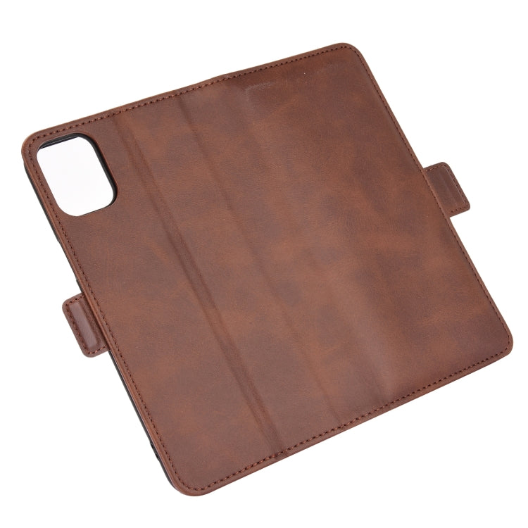 For LG K42 Dual-side Magnetic Buckle Horizontal Flip Leather Case with Holder & Card Slots & Wallet