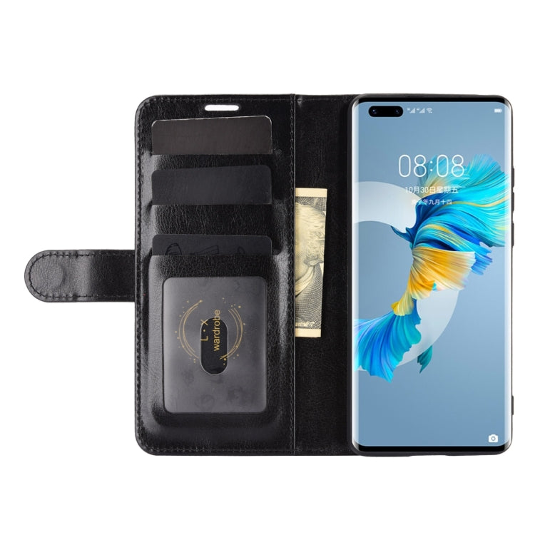 For Huawei Mate 40 Pro R64 Texture Single Horizontal Flip Protective Case with Holder & Card Slots & Wallet& Photo Frame