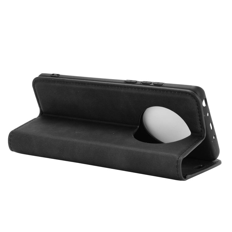 For Huawei Mate 40 Pro Retro-skin Business Magnetic Suction Leather Case with Holder & Card Slots & Wallet