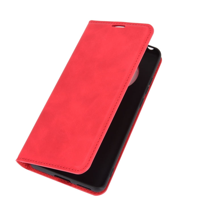 For Huawei Mate 40 Pro Retro-skin Business Magnetic Suction Leather Case with Holder & Card Slots & Wallet