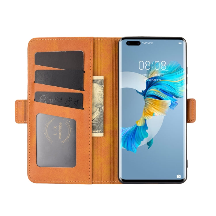 For Huawei Mate 40 Pro Dual-side Magnetic Buckle Horizontal Flip Leather Case with Holder & Card Slots & Wallet