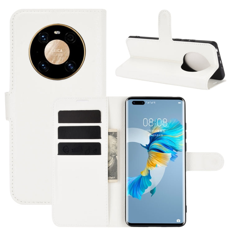 For Huawei Mate 40 Pro Litchi Texture Horizontal Flip Protective Case with Holder & Card Slots & Wallet