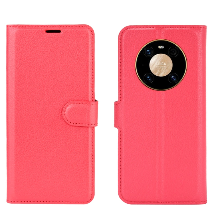 For Huawei Mate 40 Pro Litchi Texture Horizontal Flip Protective Case with Holder & Card Slots & Wallet