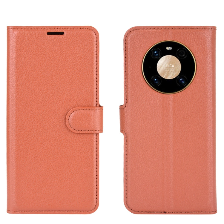 For Huawei Mate 40 Pro Litchi Texture Horizontal Flip Protective Case with Holder & Card Slots & Wallet