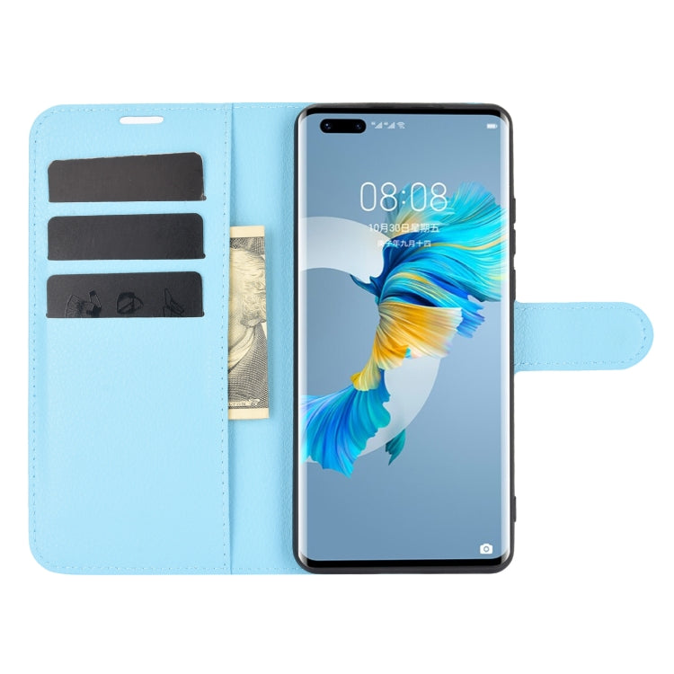 For Huawei Mate 40 Pro Litchi Texture Horizontal Flip Protective Case with Holder & Card Slots & Wallet