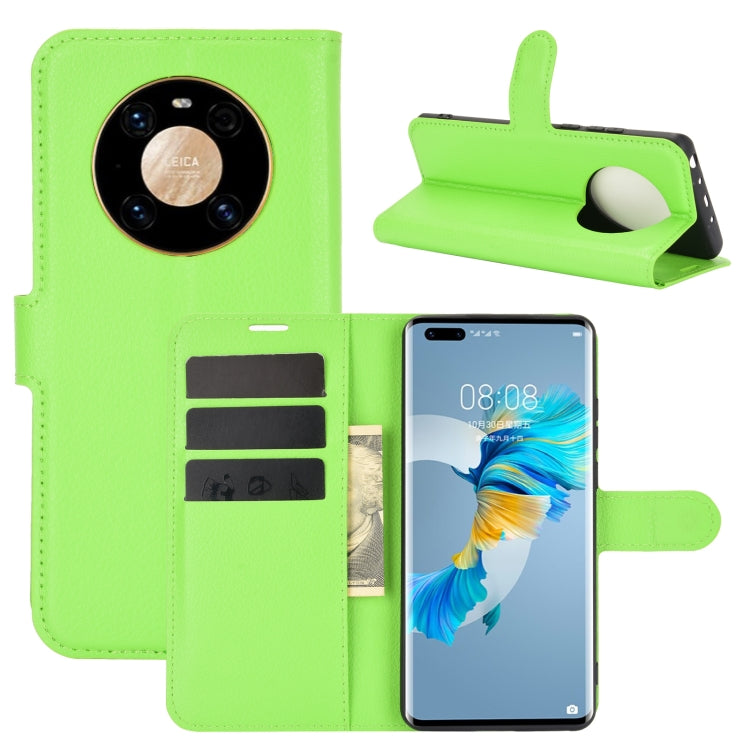 For Huawei Mate 40 Pro Litchi Texture Horizontal Flip Protective Case with Holder & Card Slots & Wallet