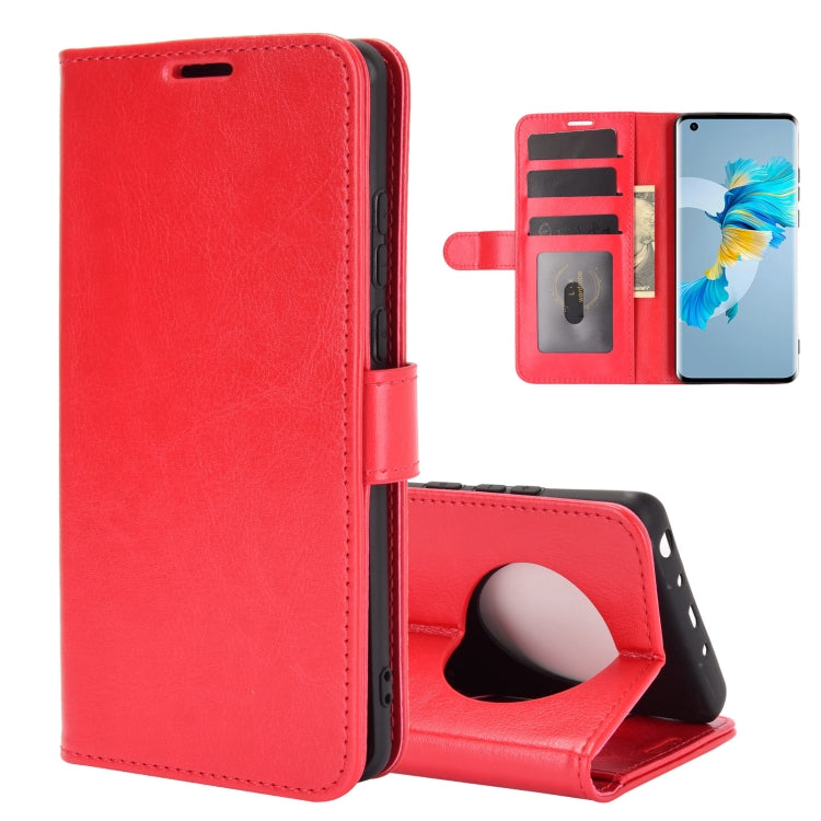 For Huawei Mate 40 R64 Texture Single Horizontal Flip Protective Case with Holder & Card Slots & Wallet& Photo Frame